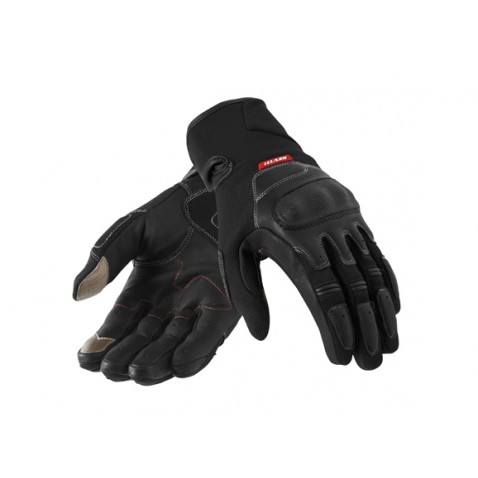 Guanti In Pelle E Tessuto Revit Striker 3 Nero Rosso