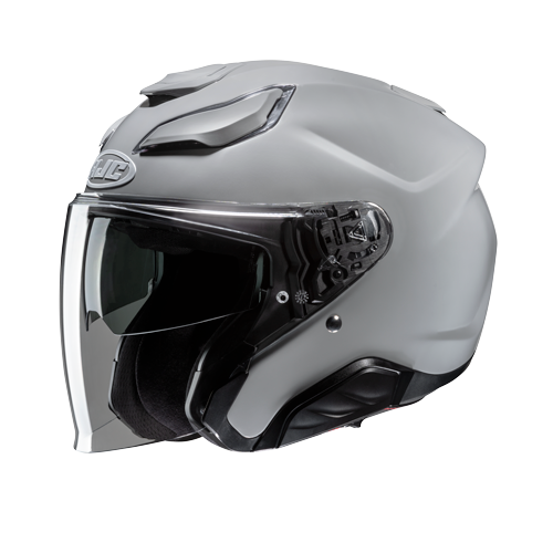 Casco Moto Jet con Visierino HJC F31 Monocolore in Fibra