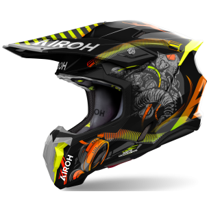 Casco Moto Cross Airoh Twist 3 Toxic
