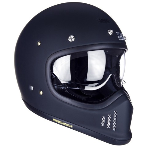 Casco Moto Integrale Shoei EX-Zero Enduro Vintage Nero Opaco