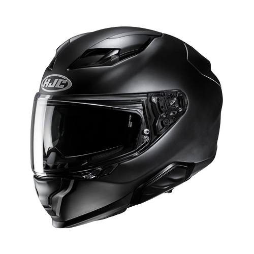 Casco Moto Integrale con Visierino in Fibra HJC F71 Nero Opaco