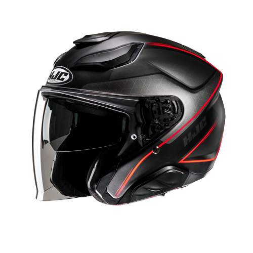 Casco Moto Jet con Visierino HJC F31 Ludi in Fibra