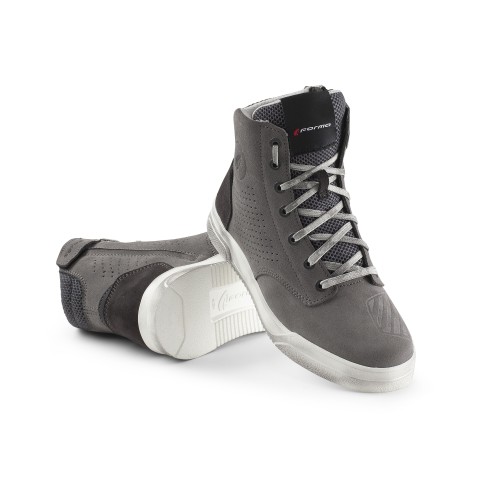 Scarpe Moto Pelle Estive Forma City Grigio Scarpe Moto Pelle Estive Forma City Grigio