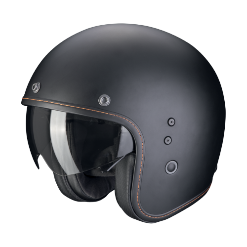 Casco Moto Jet Scorpion Belfast Evo Nero Opaco