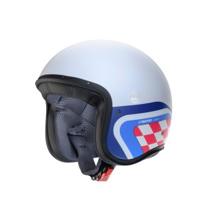 Casco Moto Jet Freeride X Daytona Bianco Opaco Blu