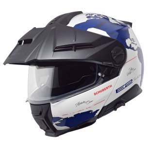 Casco Moto Modulare Schuberth E2 Atlas Blue Adventure
