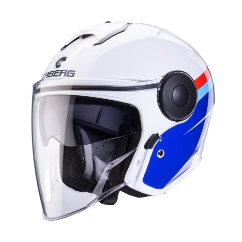 Casco Moto Jet Caberg Soho Zephyr Bianco Blu Rosso