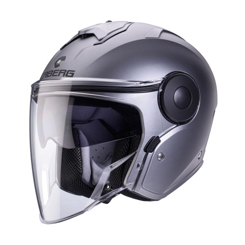Casco Moto Jet Caberg Soho Gun Metal Opaco